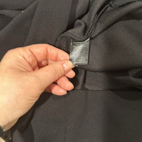 Tahari ASL Black Sheath Dress with Notched Collar - Picture 10 of 12